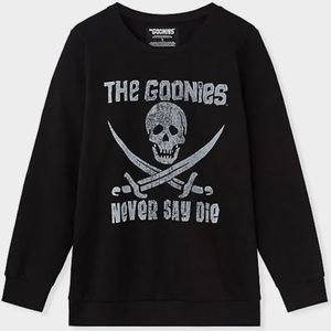 All black “The Goonies” sweater.